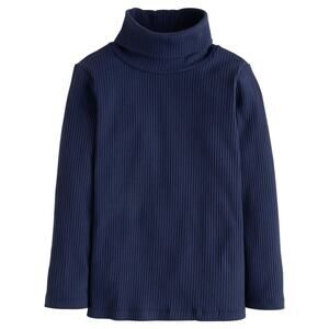 Little English Solid Ribbed Turtleneck‎ - Navy size 8